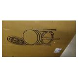 Copper Grove Cholet white wood swivel back bar stool