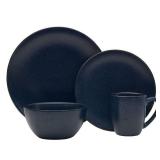 Gourmet Basics by Mikasa Juliana Blue 16-Piece Dinnerware Set (Service for 4)