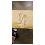 Carson Carrington Brinton White/ Copper Finish Metal Bookcase Etagere - Retail:$138.49