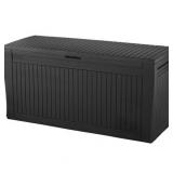 Keter Comfy Resin 71-gallon Deck Box Storage Bench- Retail:$75.98