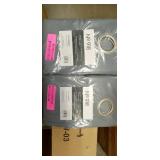 1 pair of No. 918 Emily Voile Sheer Grommet Curtain Panels 59 by 59 Gray