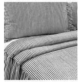 The Gray Barn Lazy Acres Ticking Stripe Bedspread Set- Retail:$101.49
