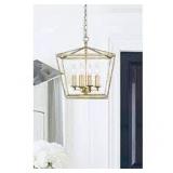 Mini Lantern Ceiling Light and Pendant in Gold- Retail:$186.49