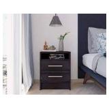 Leyva Nightstand- BLACK WENGUE- Retail:$142.99