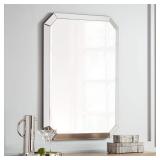 Beveled Rectangle Wall Mirror, Bathroom,Bedroom,Living Room,Ready to Hang - Clear- Retail:$251.99
