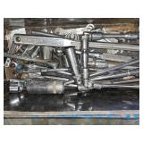 Union Metal tool box with tools