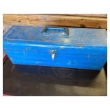 Union Metal tool box with tools