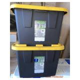 Two 27 gallon totes
