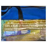 13ftx10ft 2 room pentagonal dome tent