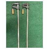 Two 24 inch clamps