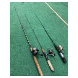 3 Rods and reels