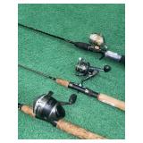 3 Rods and reels