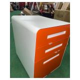3 drawer locking metal cabinet with wheels
