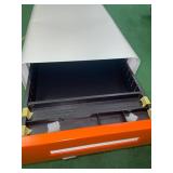 3 drawer locking metal cabinet with wheels