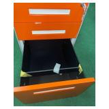 3 drawer locking metal cabinet with wheels