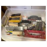 tote full of tile tools
