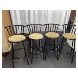 4 bar stools at