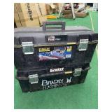 Two tool boxes with misc