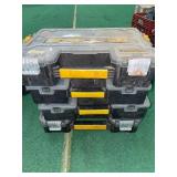 4 organizers with misc fittings