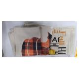 Fall Decor Pumpkin Maple Leaf Pillow Covers Set of 4 Autumn Theme Fall Harvest Pumpkins Truck Farmhouse Decorative Throw Pillow Covers 18 x 18 for Fall Decorations