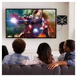 HDTV Antenna 4K 1080p, 2019 New Indoor Amplified Digital TV Antenna 120 Miles Range with Amplifier Signal Booster Free Local Channels with 18 FT Coaxial Cable