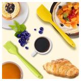 9 Piece Silicone Spatula Set - 446Â°F Heat Resistant Rubber Spatula .Kitchen Spatulas.Plastic Spatula. for Cooking, Baking, Mixing. Nonstick Cookware friendly. BPA-Free,Dishwasher Safe (Mixed Colors