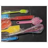 9 Piece Silicone Spatula Set - 446Â°F Heat Resistant Rubber Spatula .Kitchen Spatulas.Plastic Spatula. for Cooking, Baking, Mixing. Nonstick Cookware friendly. BPA-Free,Dishwasher Safe (Mixed Colors