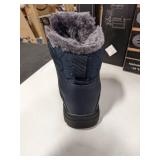 Blue Lace Up Winter Snow Shoes, 38EUR