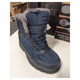 Blue Lace Up Winter Snow Shoes, 36EUR