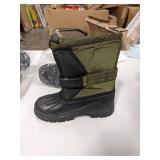 rubber toe winter snow boots, Green, Size 33EUR