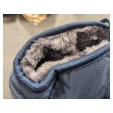 Short Ankle Winter Snow Boots, Blue, Size 37EUR