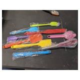 9 Piece Silicone Spatula Set - 446Â°F Heat Resistant Rubber Spatula .Kitchen Spatulas.Plastic Spatula. for Cooking, Baking, Mixing. Nonstick Cookware friendly. BPA-Free,Dishwasher Safe (Mixed Colors