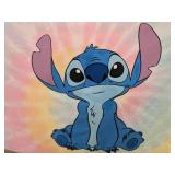 tie-dye stitch bathroom towel