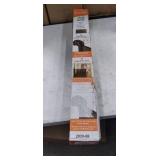 easy baby safety gate black retractable