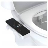 Ebest Sky Bidet, Dual Self-Cleaning, Nozzle Adjustable Water,Pressure Fresh Water Non-Electric, Quick Installation Mechanical Bidet Toilet Seat Attachment (EB1720) Black