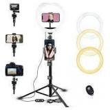Tinosp 10-in selfie ring light with tripod stand and remote
