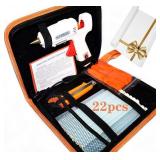 Hot Melt Glue Gun Kit 60W/100W with Carry Bag and 22 pcs Glue Sticks, for DIY, Arts & Crafts Projects, Sealing and Quick Repairs, Light and Heavy Duty
