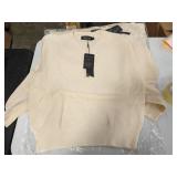 Knitted Style V Neck Womens Sweater Shirt medium