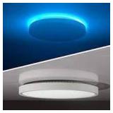 Taloya LED flush mount ceiling light ice blue