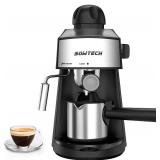SOWTECH Steam Espresso Machine 3.5 Bar 4 Cup Espresso Maker Cappuccino Machine with Steam Milk Frother and Mug