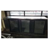 True Three Glass Door Back Bar Cooler (#TBB-4G)