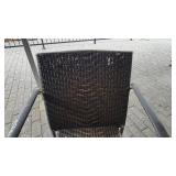 (2) Dark Brown Wicker Chairs