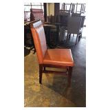 Orange Vinyl Dining Chair