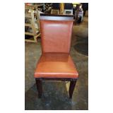 Orange Vinyl Dining Chair