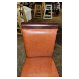 Orange Vinyl Dining Chair