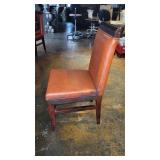 Orange Vinyl Dining Chair