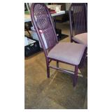 (2) Heavy Duty Maroon Toned Metal Chairs W/ Soft Seats