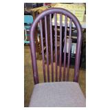 (2) Heavy Duty Maroon Toned Metal Chairs W/ Soft Seats