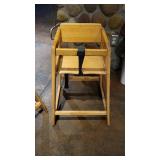 Restaurant Wooden GayChrome High Chair