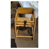 Restaurant Wooden GayChrome High Chair